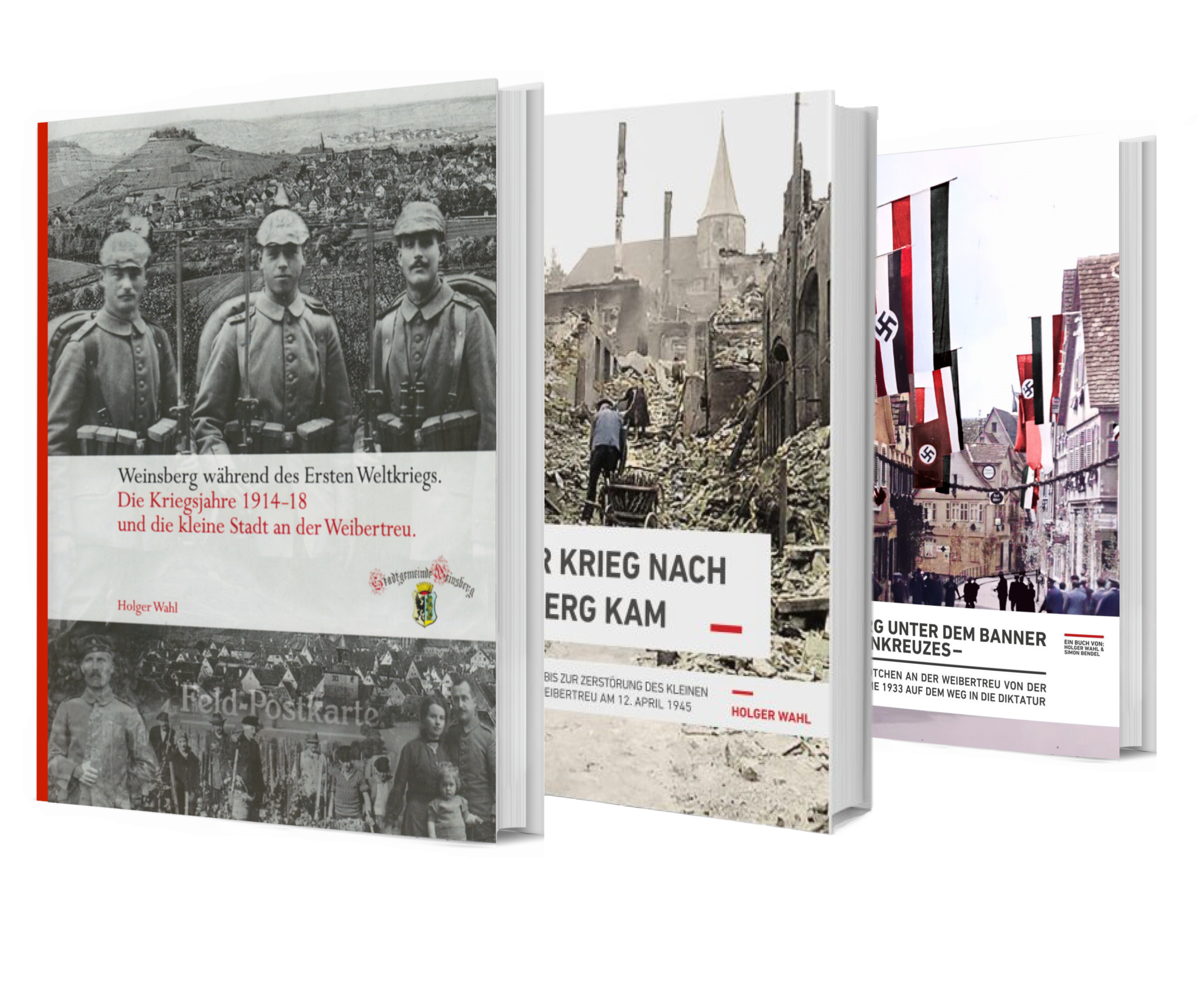 3 Bücher in zeitlicher Reihenfolge